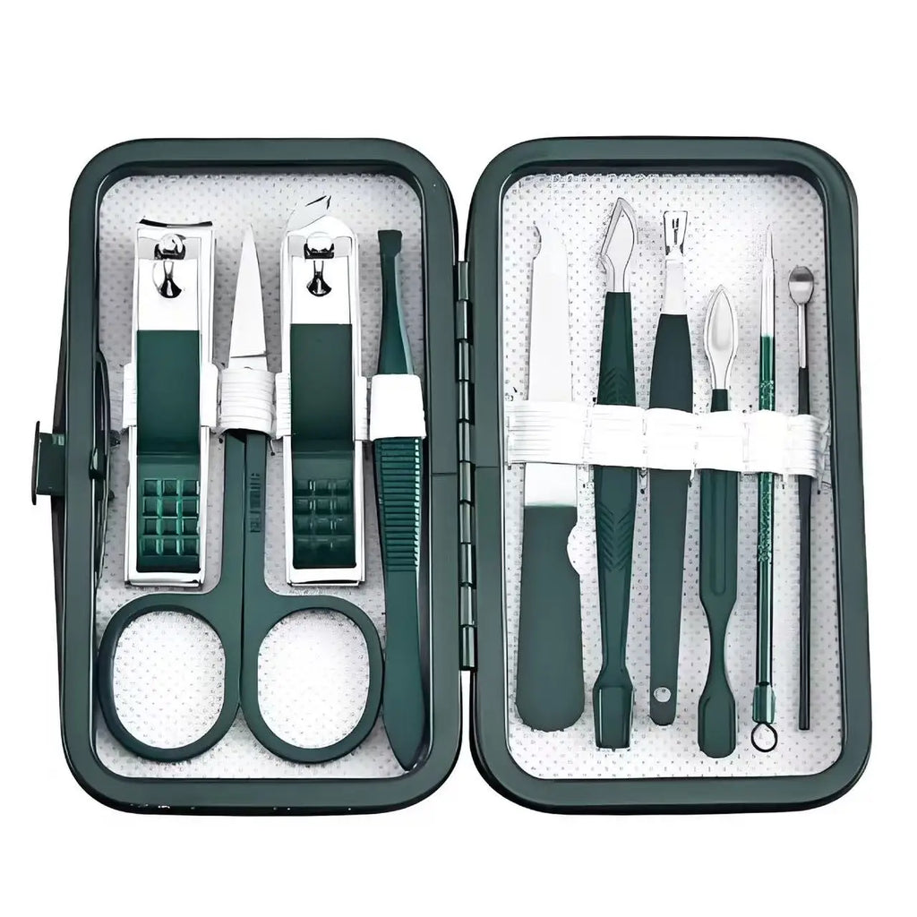 Professional 7/10/12/18 Piece Nail Care Kit Stainless Steel Manicure & Pedicure Set Nail Clipper Set with Travel Case