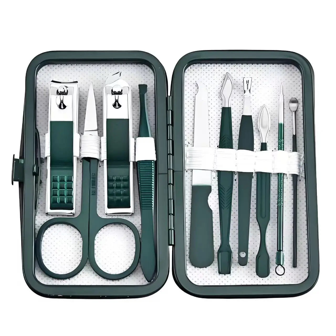 Professional 7/10/12/18 Piece Nail Care Kit Stainless Steel Manicure & Pedicure Set Nail Clipper Set with Travel Case