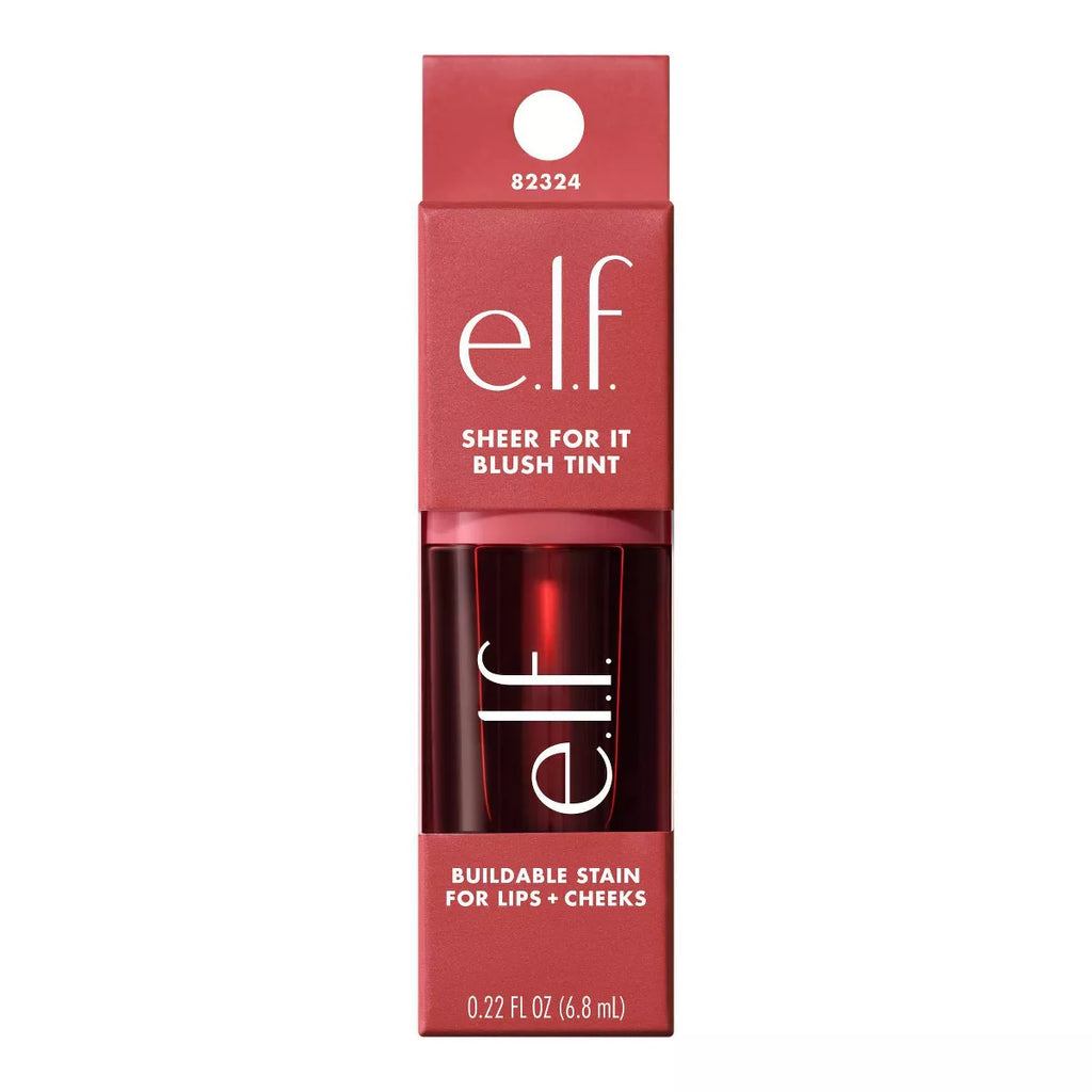 E.L.F. Sheer for It Blush Tint - Buildable Stain for Lips + Cheek - 0.22 Fl Oz