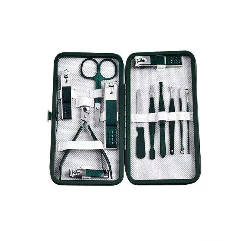 Professional 7/10/12/18 Piece Nail Care Kit Stainless Steel Manicure & Pedicure Set Nail Clipper Set with Travel Case